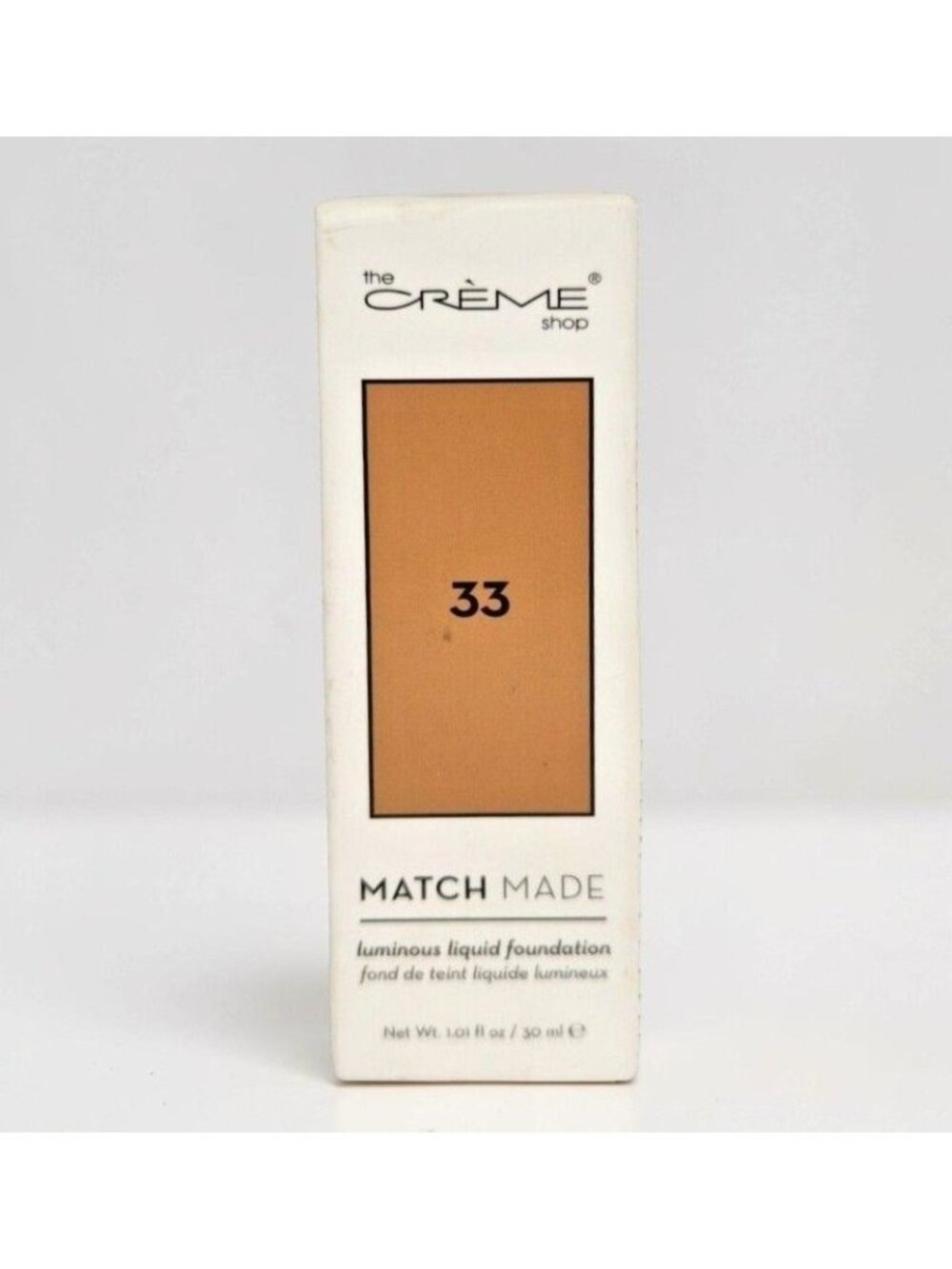 The Crème Shop #33 Match Made Luminous Liquid Foundation 1.06oz /30 ml Buildable